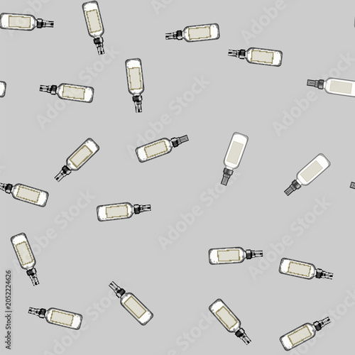 Bild auf Leinwand seamless pattern purifying face toner cartoon