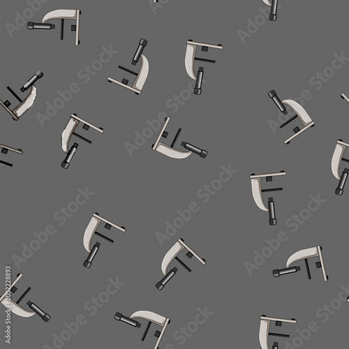 Foto seamless pattern resolution microscope cartoon