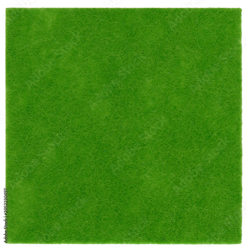 green felt nonwoven fabric cut out
