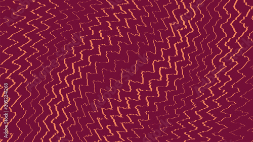 Foto Abstract maroon background with an intricate pattern of jagged orange lines crea