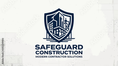 Safeguard Construction Company Logo Design.