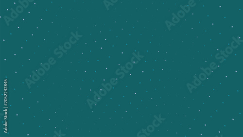 Cuadro en lienzo Teal abstract background with scattered tiny blue and purple squares, minimalist