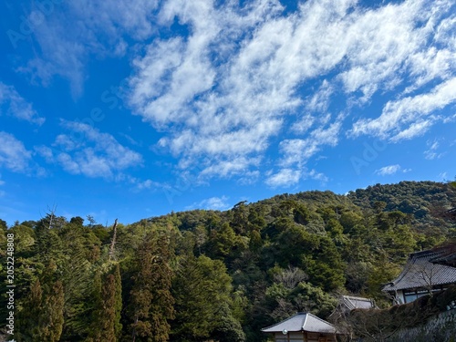 mountain landscape with blue sky