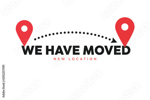 Map marker illustration with dotted line on a white background