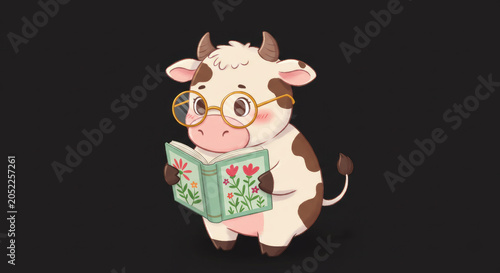 toy cow isolated on white