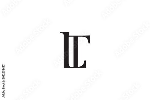 Classic LT letter combined monogram logo design vector, elegant TL initial alphabet brand logotype