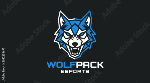 Fotografi Wolfpack Esports Gaming Logo.