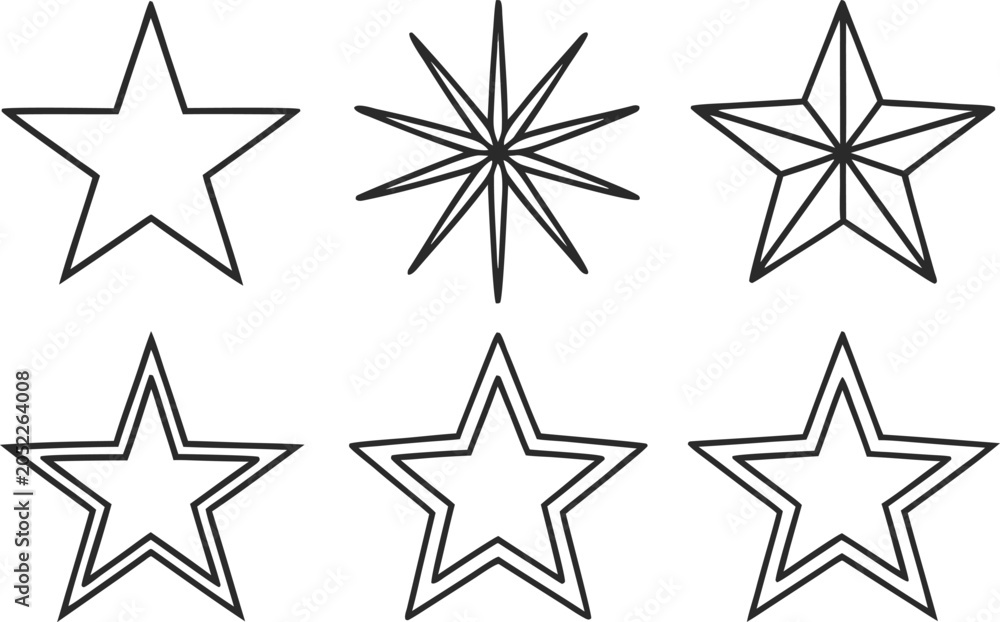 Obraz premium Star Illustration Design. Golden Star Illustration. Shining Star Design. Five Point Star Illustration. Decorative Star Design. Bright Star Illustration. Celestial Star Design. Star Icon Illustration.