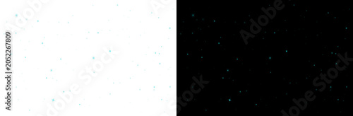 Obraz na plátně Yellow glitter sparkles with magical fairy dust effect and twinkling star particles isolated on transparent PNG background