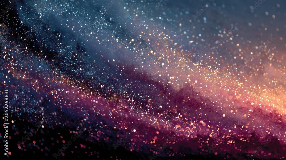 Fototapeta premium Abstract patriotic galaxy background for Fourth of July celebration