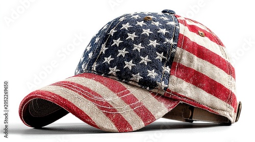 Patriotic American flag baseball cap for Fourth of July