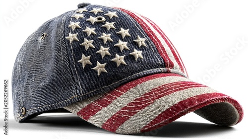 Patriotic American flag baseball cap for Fourth of July
