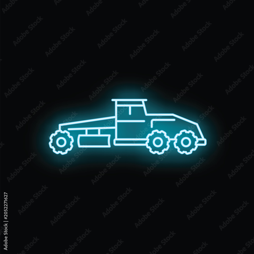 Fototapeta premium Motor grader representing construction and infrastructure road building