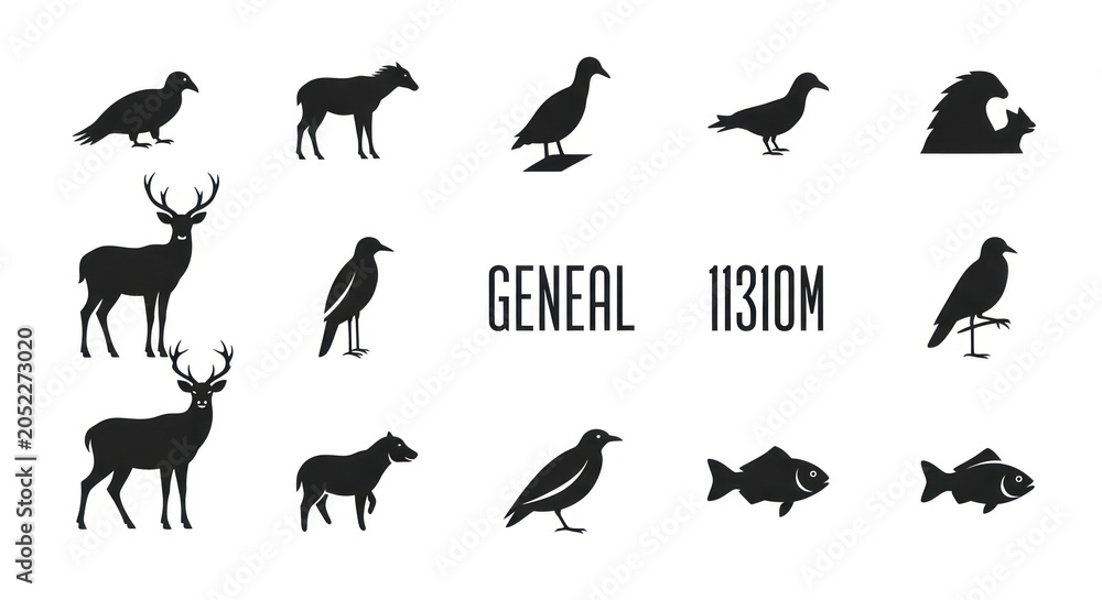 Fototapeta premium Genealogy of animals and wildlife species.