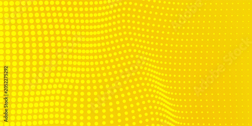 Modern bright yellow background with lines pattern abstract