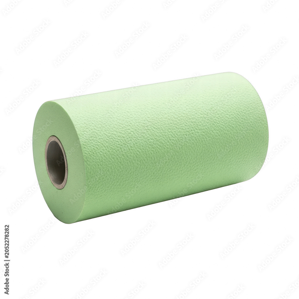 Fototapeta premium Green textured paper roll
