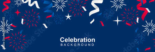 Happy Fourth of July Independence day USA Background,  250th anniversary banner, America 250 years Independence or , veterans, labor, memorial and other events, Vector illustration.