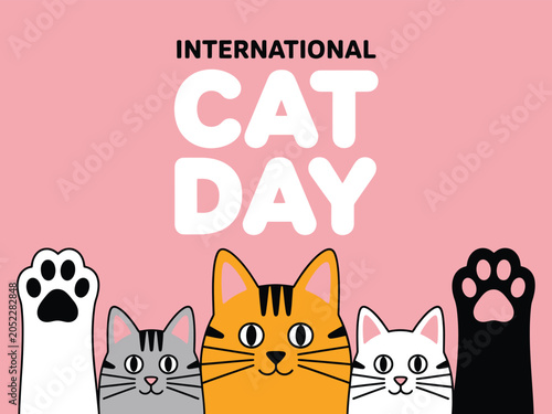 Cats Celebrating International Cat Day