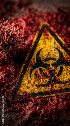 Biohazard Warning Symbol: A...