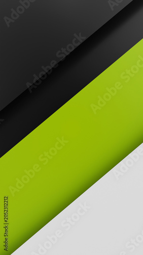 modern geometric abstract tricolor 3d rendered mobile wallpaper