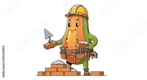 Cartoon miner character with pickaxe and lantern.