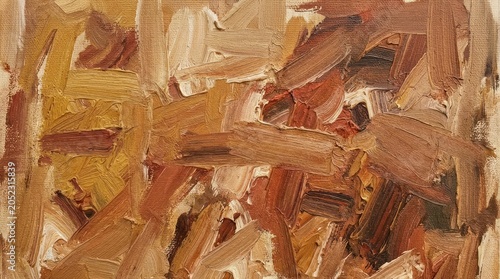 Abstract oil painting texture warm ochre earthy tones brushstrokes background