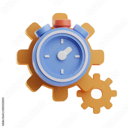 clock with gears