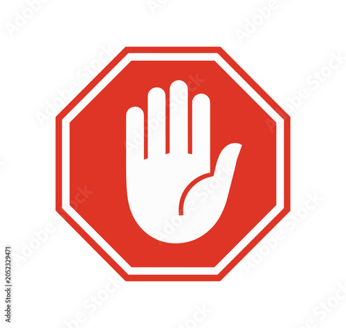 Canvas-taulu Stop Sign Gesture