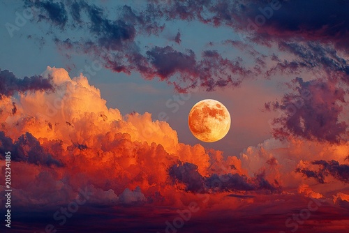Captivating Transition of Pastel Cosmic Tones in a Breathtaking Twilight Sky Generative AI