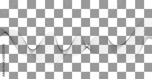 Modern artistic set of four vertical panels with wavy lines and pastel background gradients