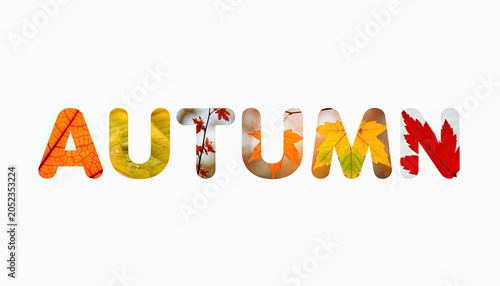 Creative double exposure typography design of the word 