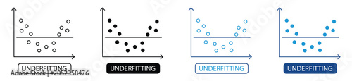 Foto Underfitting element for design graphic - multi styles