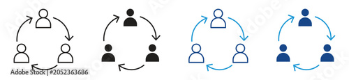 Foto Turnover icon set