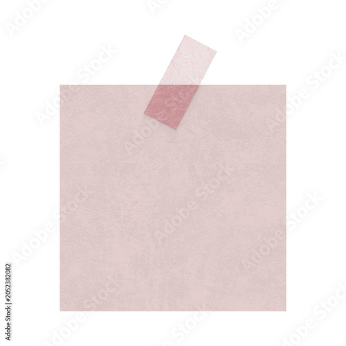 Pink paper note, adhesive tape, sticky note, office supplies, stationery