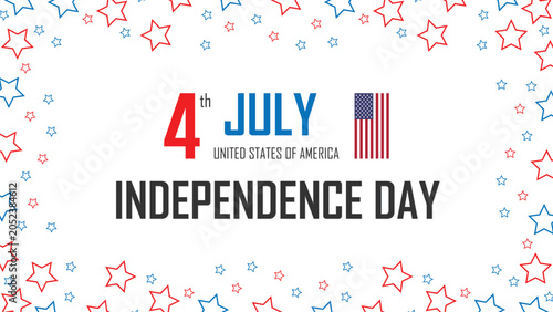 4th of July celebration, United States Independence Day celebration, American flag with stars