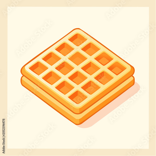 Stack of Golden Waffles
