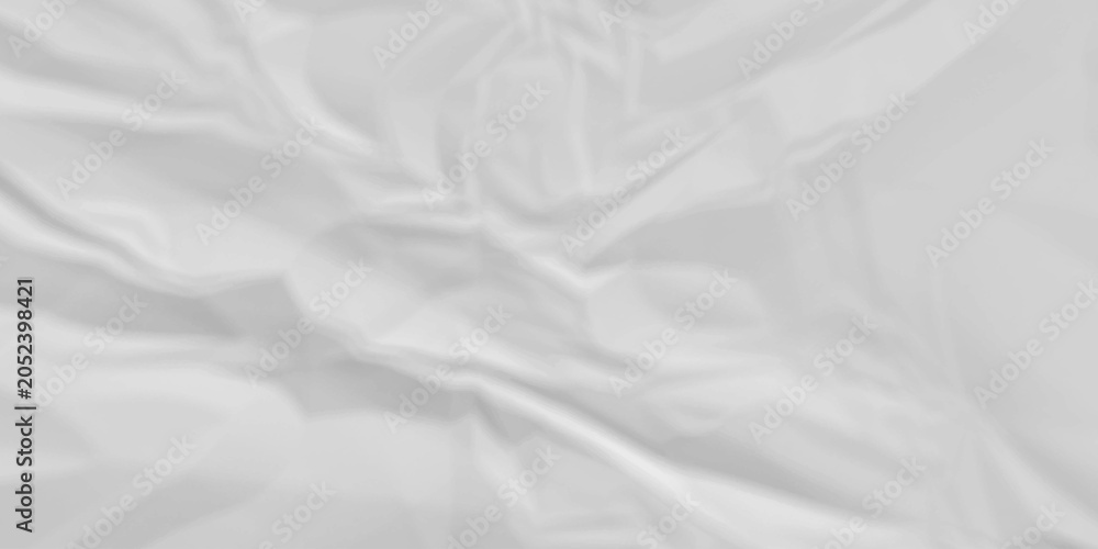 Obraz premium White fabric background. white crumpled paper background texture pattern overlay. wrinkled high resolution arts craft and Seamless white crumpled paper.