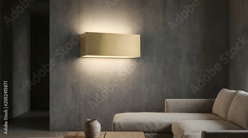 Minimalist Interior with Contemporary Wall Lighting