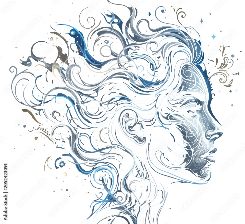 Fototapeta premium vector illustration of a woman