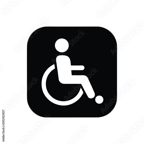 Wheelchair Accessible Icon Disability Access Symbol