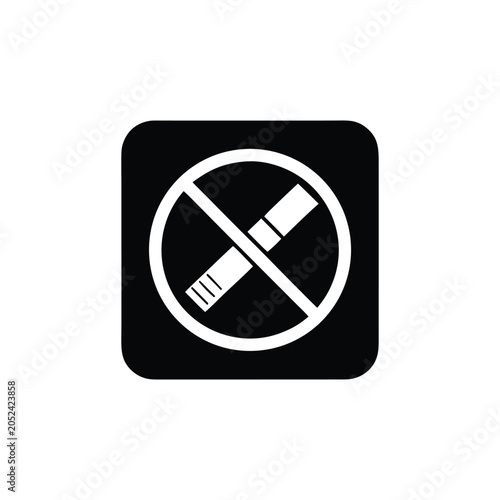 No Smoking Icon Prohibition Sign Symbol