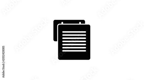Stack of documents or papers icon representing information.