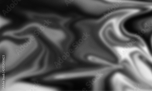 Abstract monochrome background featuring flowing liquid shapes with a soft grainy texture and dark shadows