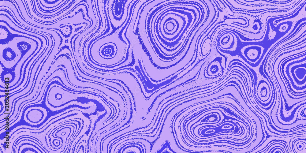 Obraz premium Purple fluid pattern in a wavy topographic style illustration
