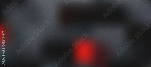 Schilderij op canvas Dark gray blurred background, with soft red, light glow and, grainy texture for,
