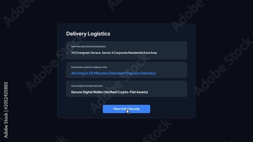 Dark mode food delivery mobile application checkout review cart and order rejected screen flow