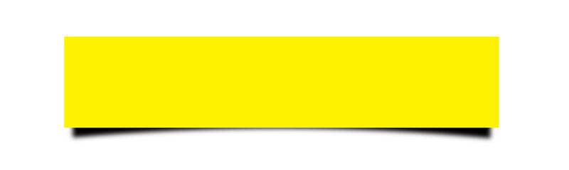 ratio 5;1.  yellow with shadow of rectangle isolated on transparent background
