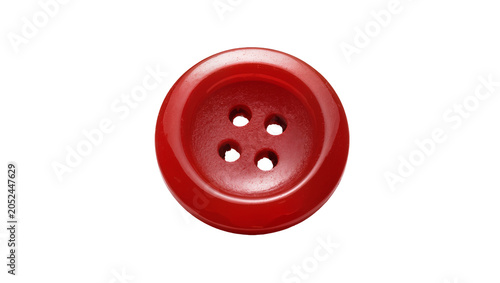 Foto Red plastic four hole sewing button