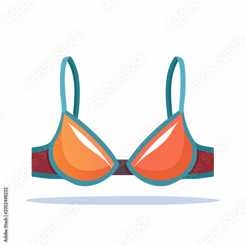 Stylized Illustration of a Bra
