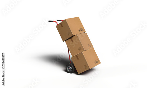 Truck box logistic import export delivery shipping distribution warehouse cargo freight transport truck box storage business ecommerce supply trade tracking movement industry truck box object loading 